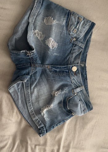 Kadın Mavi  Denim Şort - Görsel 2