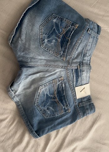 Kadın Mavi  Denim Şort - Görsel 3