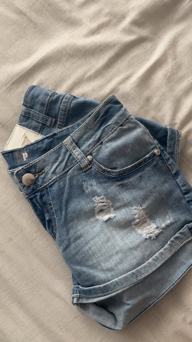 Kadın Mavi  Denim Şort - Görsel 5