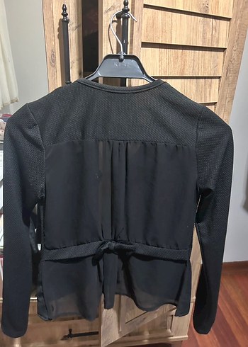 Düğmeli Siyah Kadın Hırka - Görsel 2