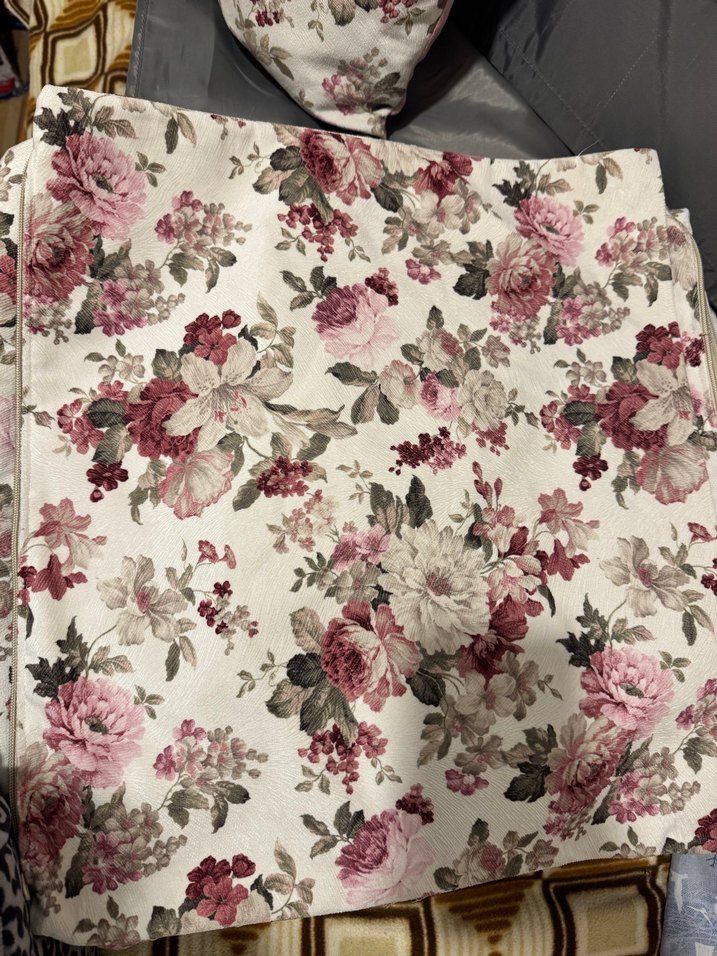 Pembe Bohem Çiçek Desenli Kırlent - Görsel 4