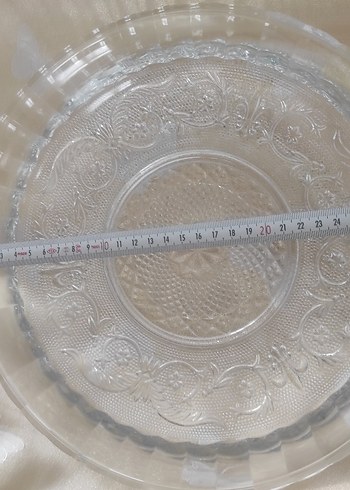 kesme kristal büyük cam Tabak - Görsel 3