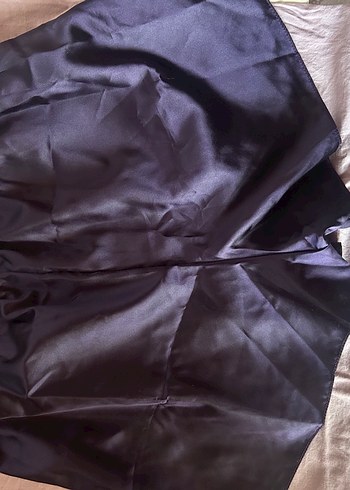 Mor Saten İnce Askılı Şortlu Takım - Görsel 2