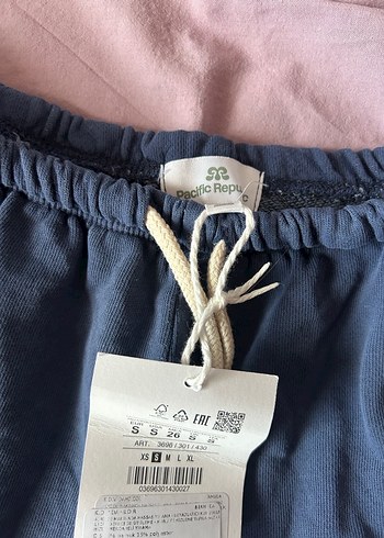 Pull and Bear Mavi Pamuk Mini Şort S beden - Görsel 2