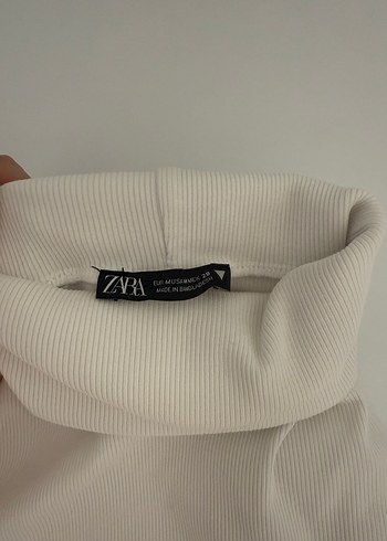 Kadın Beyaz Kısa Kollu Balıkçı Yaka Tişört - Görsel 2