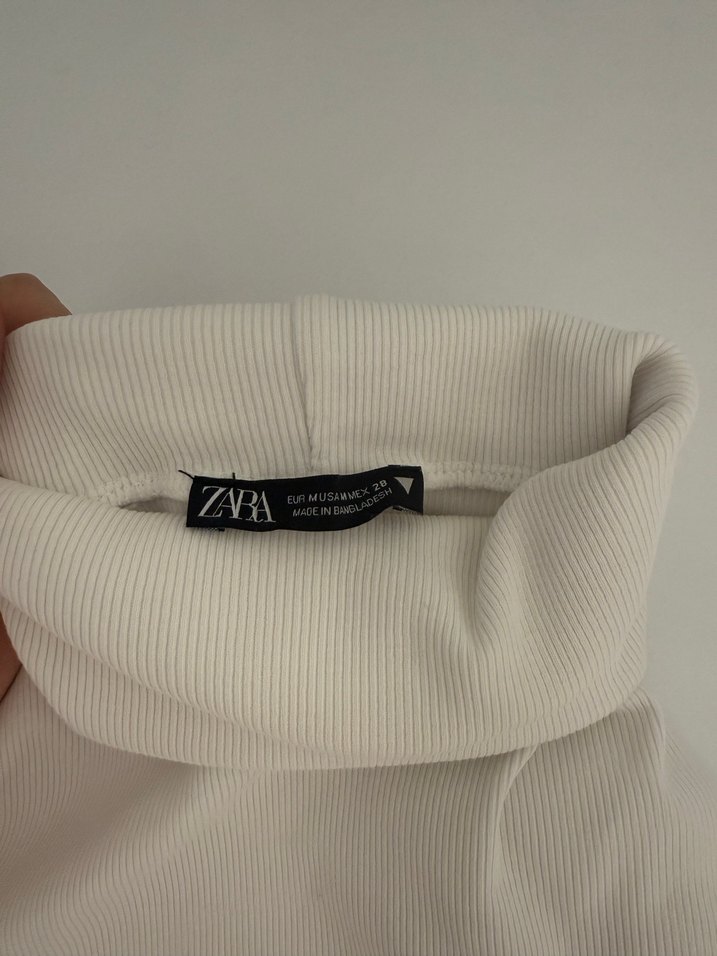 Kadın Beyaz Kısa Kollu Balıkçı Yaka Tişört - Görsel 2