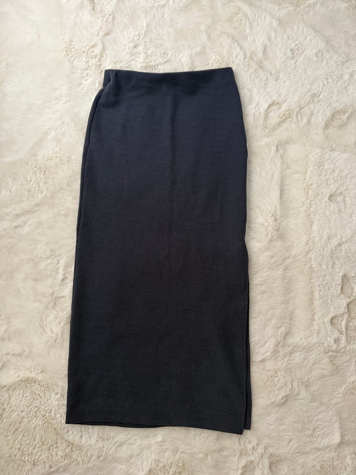 Kadın Lacivert Uzun Etek - Görsel 2