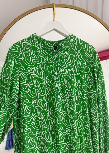 Yeşil Pilili Uzun Bohem Elbise - Görsel 2