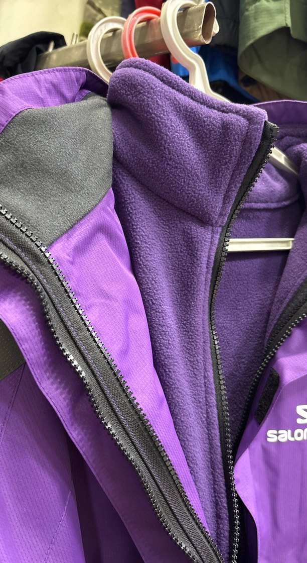 Salomon Mor Gri Fermuarlı Kadın Ceket - Görsel 3