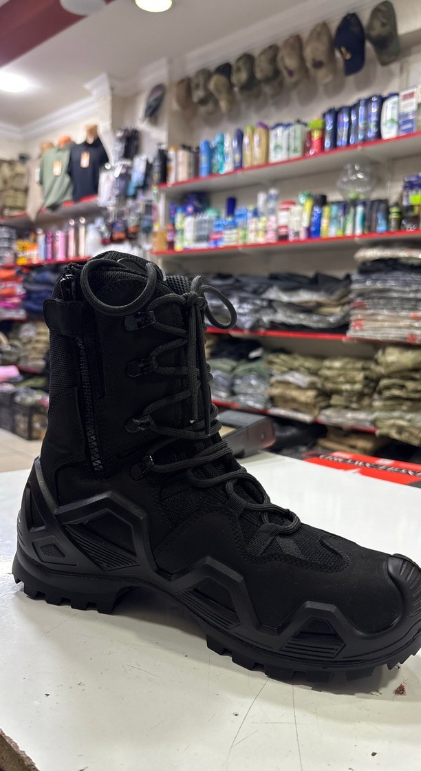 Siyah Kamuflaj Sokak Stili Erkek Bot - Görsel 2