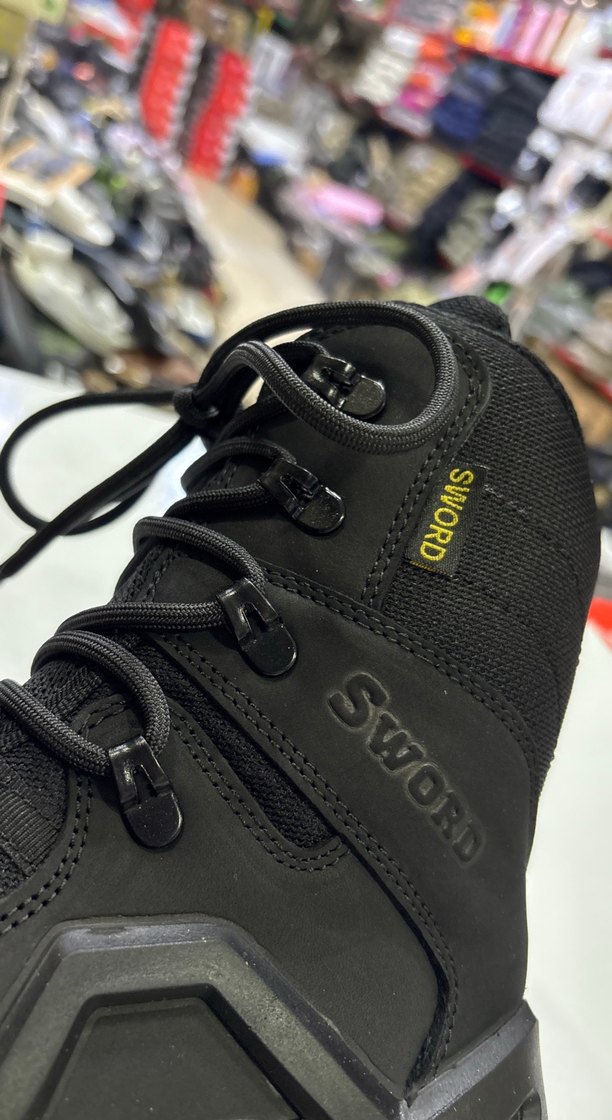 Siyah Kamuflaj Sokak Stili Erkek Bot - Görsel 3