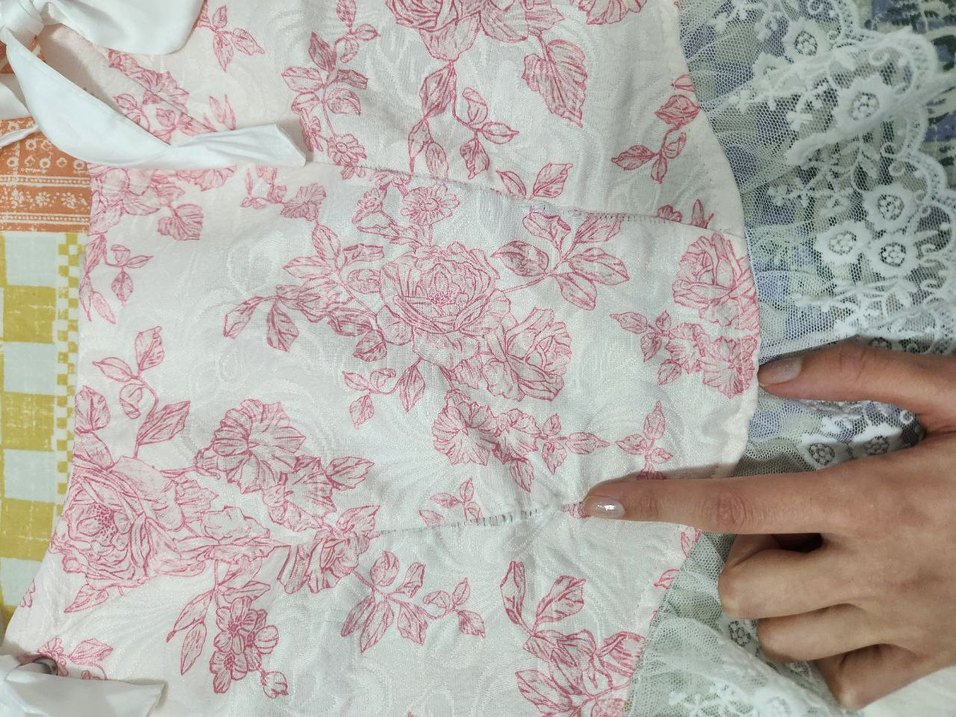 Dantel Detaylı Pembe Bohem Bustiyer - Görsel 3