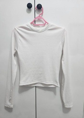 Bordo Kadın Boğazlı Sweatshirt - Görsel 3