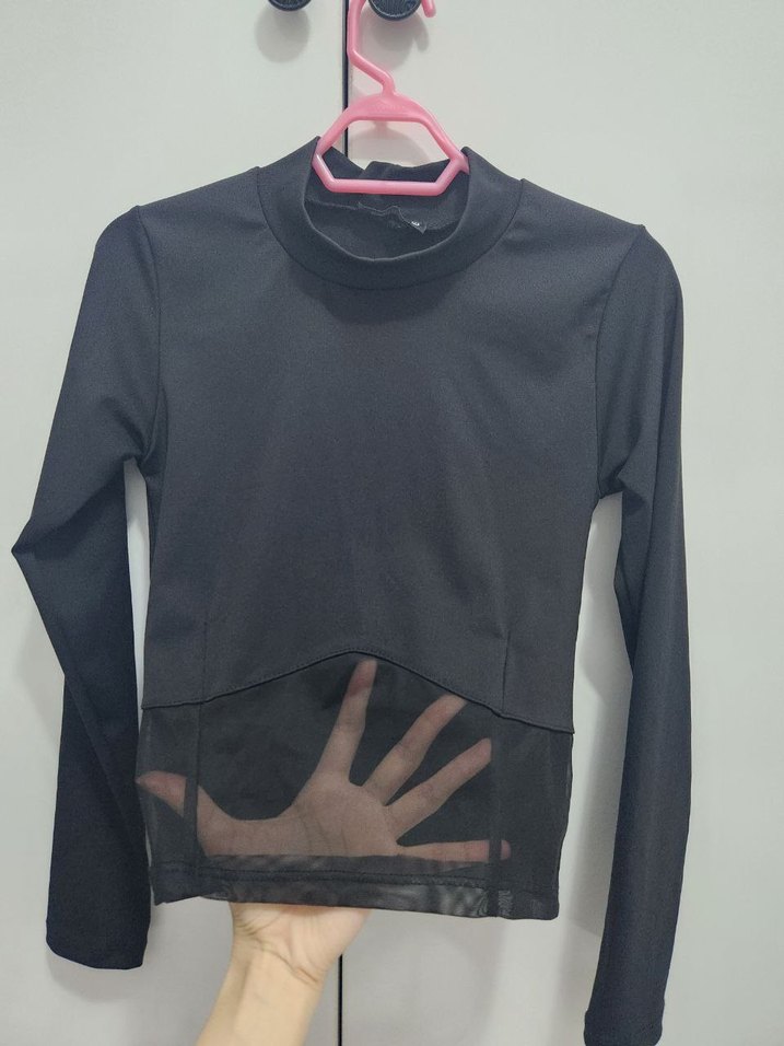 Bordo Kadın Boğazlı Sweatshirt - Görsel 5