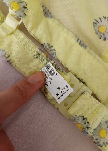 Sarı Vintage Midi Sütyen - Görsel 3