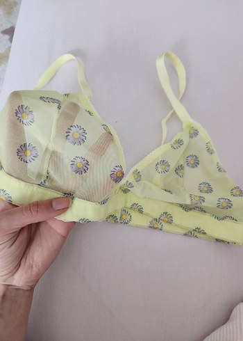 Sarı Vintage Midi Sütyen - Görsel 2