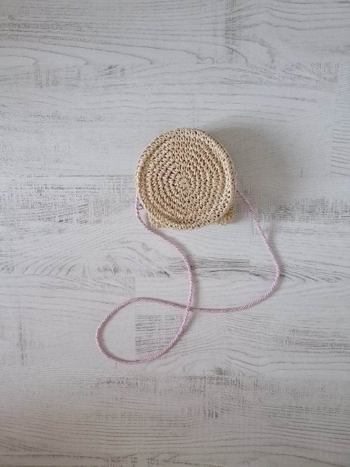 Bej Kedi Desenli Örgü Çanta - Görsel 2