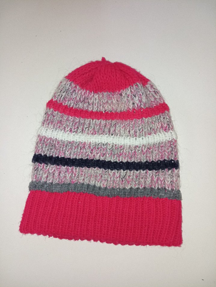 Renkli Örgü Kadın Bere - Görsel 2