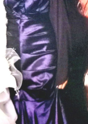 Tesettür Mor Abiye (Drapeli) - Görsel 2