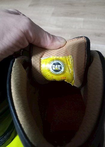 CAT BOT Siyah Erkek  Çocuk Deri Bot, Bağcıklı, - Görsel 5