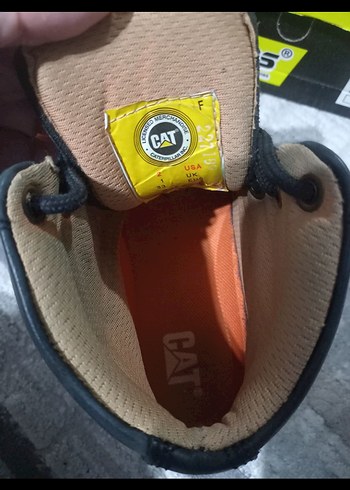 CAT BOT Siyah Erkek  Çocuk Deri Bot, Bağcıklı, - Görsel 6