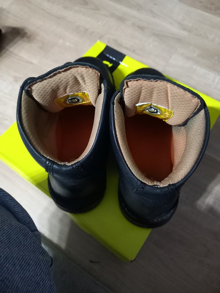 CAT BOT Siyah Erkek  Çocuk Deri Bot, Bağcıklı, - Görsel 4