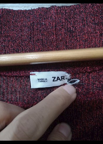 ZARA TUNIKA SUKIENKA BURGUND ASYMETRIC - Görsel 7