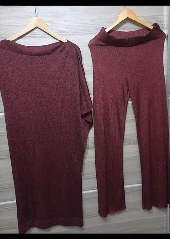 ZARA TUNIKA SUKIENKA BURGUND ASYMETRIC - Görsel 2