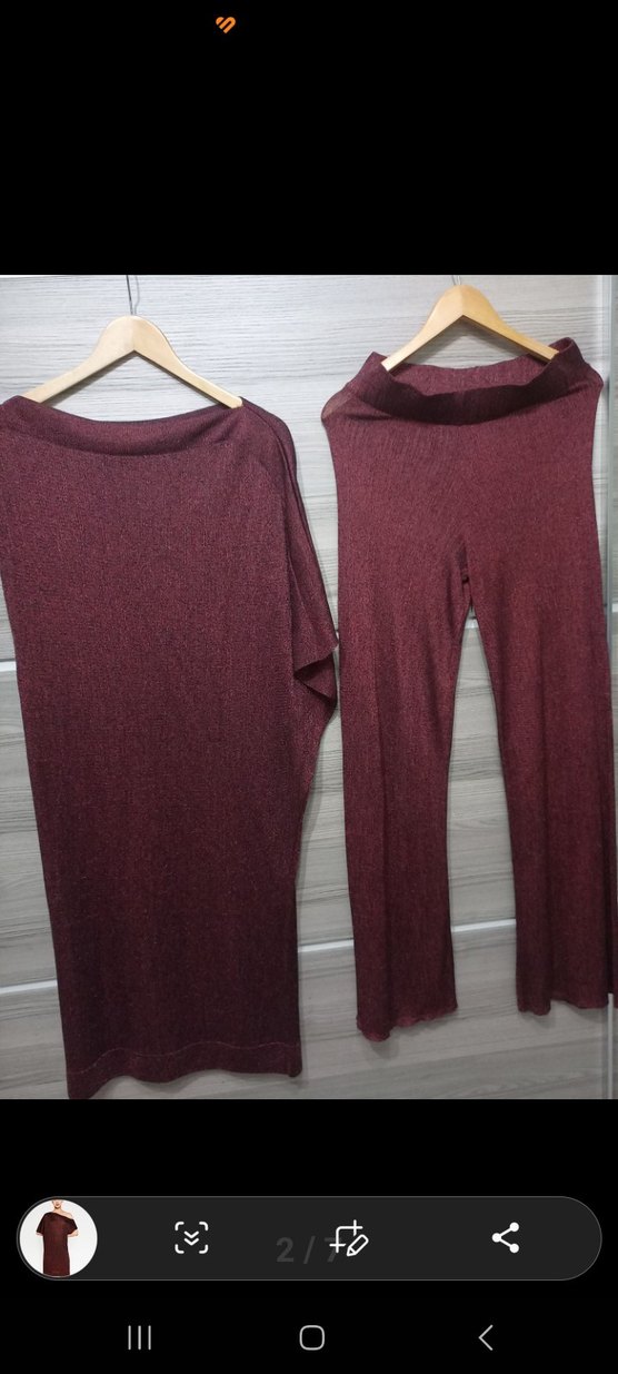 ZARA TUNIKA SUKIENKA BURGUND ASYMETRIC - Görsel 2