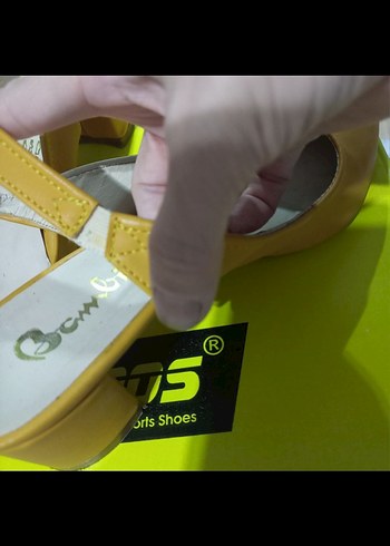 Sarı Stiletto Topuklu Kadın Babet - Görsel 4