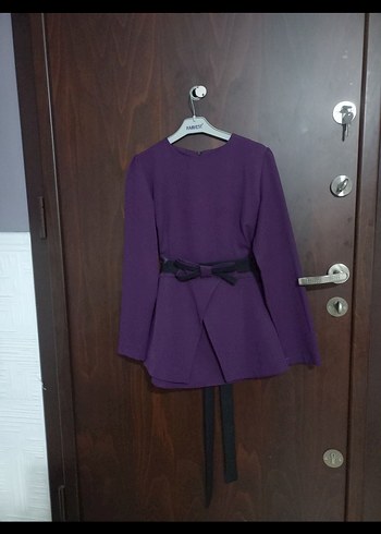 TESETTÜR-BLAZER CEKET, KUŞAKLI TUNİK - Görsel 4