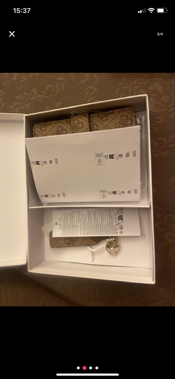 Kahverengi Desenli Deri Kadın Cüzdanı pazarlık var - Görsel 3