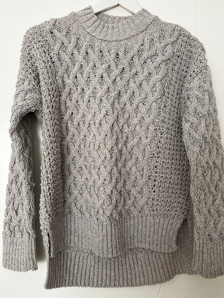 Mudo Gri Örgü Kadın Kazak - Görsel 3