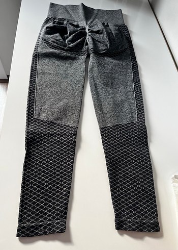 Gri Spor Kadın Tayt - Görsel 5