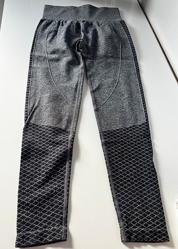Gri Spor Kadın Tayt - Görsel 4