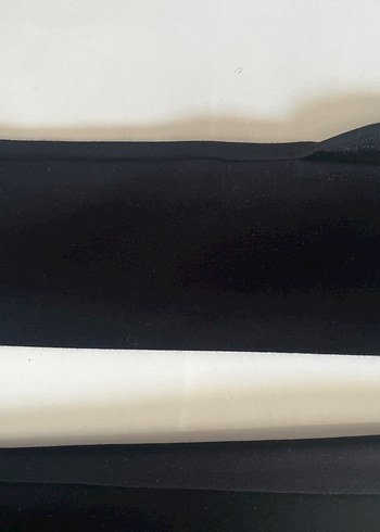 Mavi Siyah Uzun Kollu Yüksek Yakalı Kadın Kalem Elbise - Görsel 4