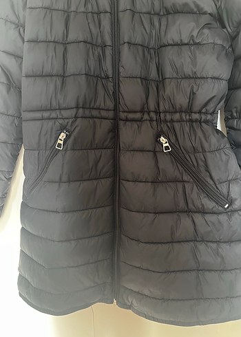 Zara Siyah Fermuarlı Kadın Mont - Görsel 3