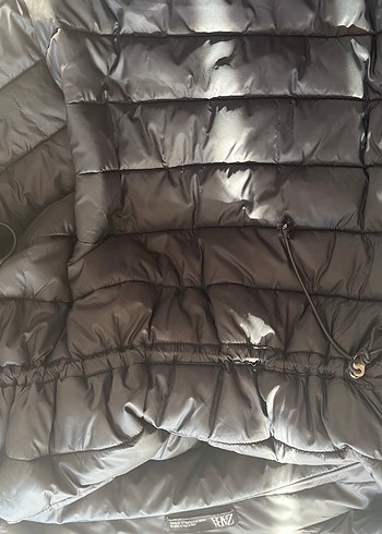 Zara Siyah Fermuarlı Kadın Mont - Görsel 4