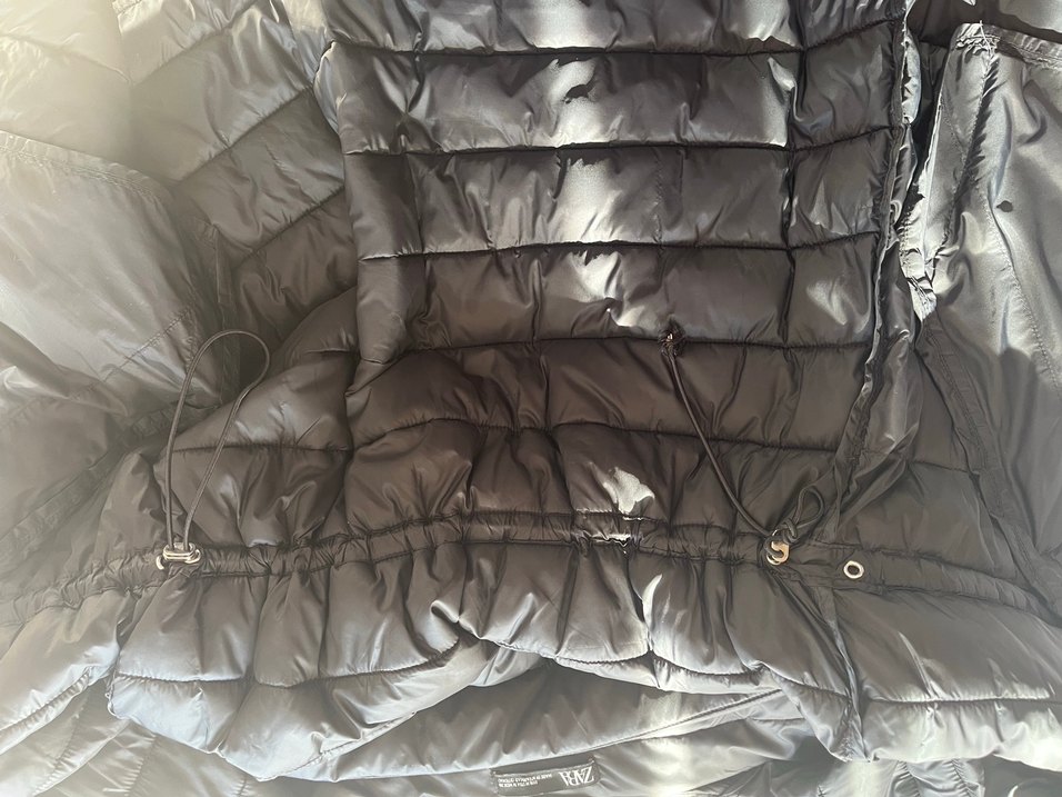 Zara Siyah Fermuarlı Kadın Mont - Görsel 4