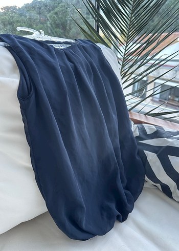 Lacivert bluz - Görsel 4