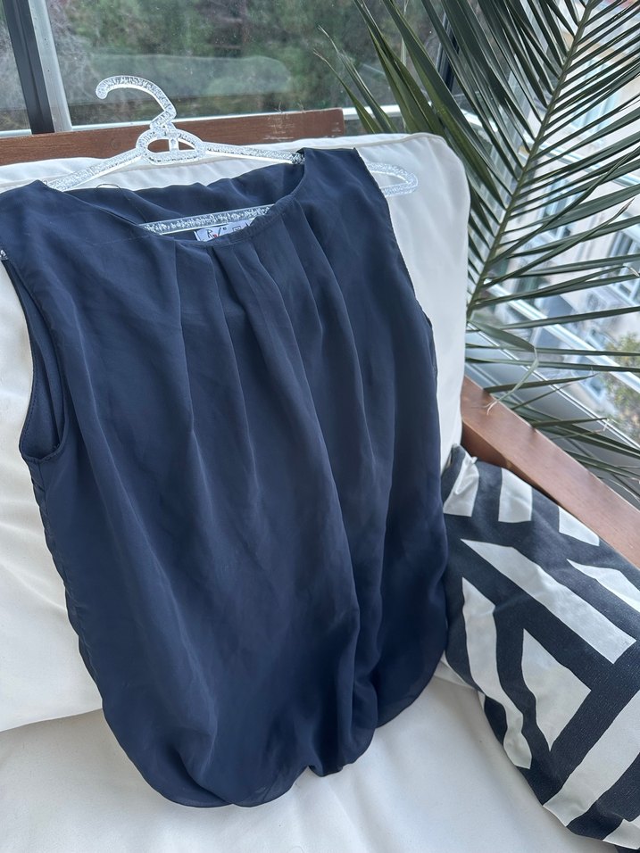 Lacivert bluz - Görsel 2