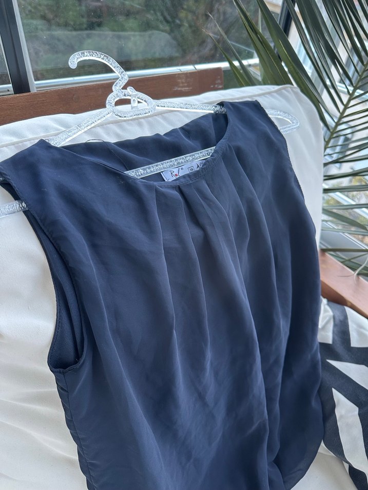 Lacivert bluz - Görsel 3