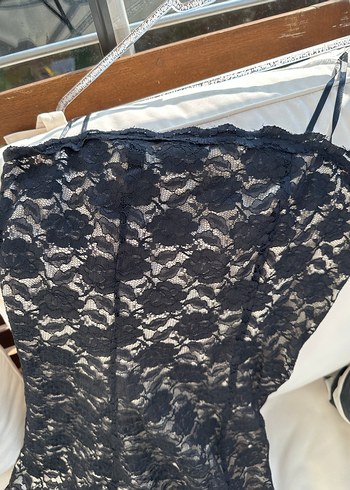 Siyah Dantel Straplez Uzun Abiye Elbise - Görsel 3