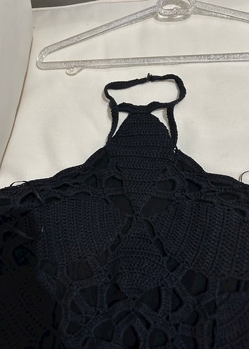 Siyah Dantelli mnago Elbise - Görsel 2