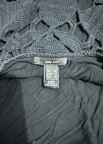 Siyah Dantelli mnago Elbise - Görsel 6