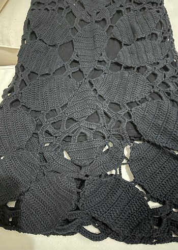 Siyah Dantelli mnago Elbise - Görsel 3