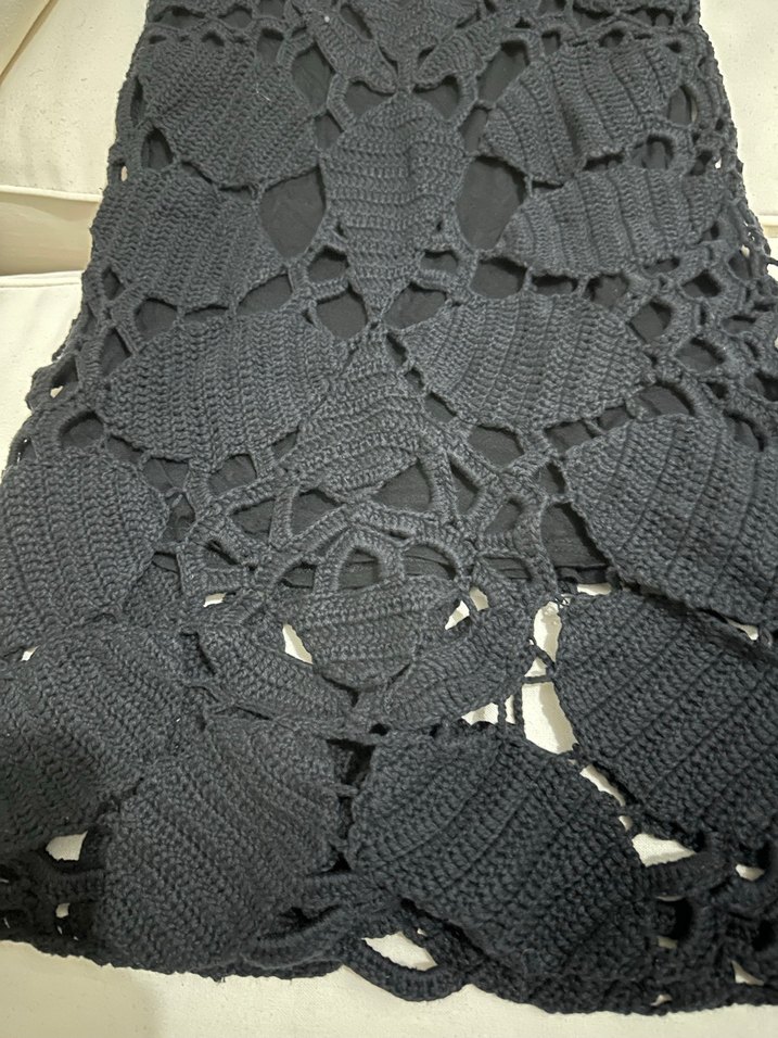 Siyah Dantelli mnago Elbise - Görsel 3