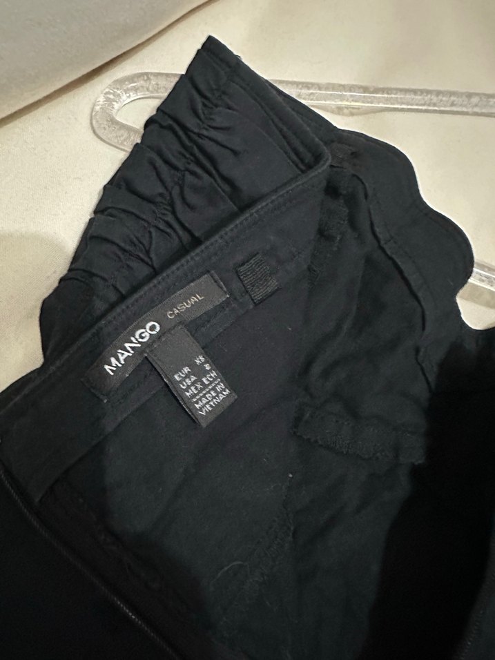 Siyah Askısız Drapeli Midi Elbise straplez - Görsel 4