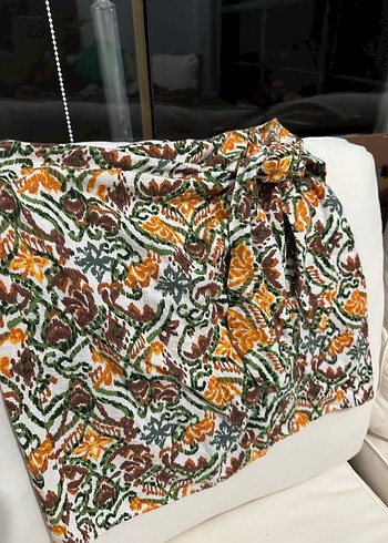 Bohem Çok Renkli Mini Etek - Görsel 6