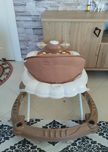 Prego müzikli kahverengi Bebek Yürüteci - Görsel 3